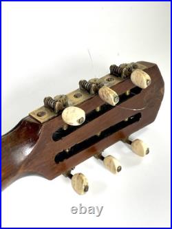 Antique Zither Banjo Pre-WWI Bombay Export Rare Early John Grey Era engraved