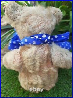 Antique charming Early 1900s 10 Rare Steiff Metal Button Jointed Teddy Bear