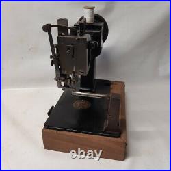 Antique early 1900's Herman Wollenberg rare model Glove sewing machine