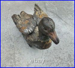 Antique early Gunthermann duck toy clockwork wind up German rare collectible