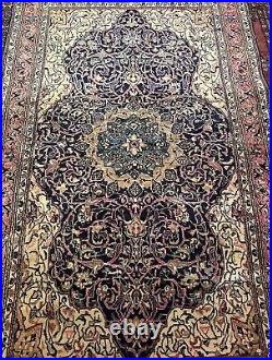 Antique handmade wool persian rug with silk highlights RARE UNIQUE 215 x 135 Antique handmade wool persian rug with silk highlights RARE UNIQUE 215 x 135