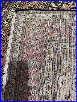 Antique handmade wool persian rug with silk highlights RARE UNIQUE 215 x 135 Antique handmade wool persian rug with silk highlights RARE UNIQUE 215 x 135