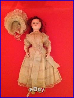 Antique magnificent doll early 19thC 1840 Rare wax all original