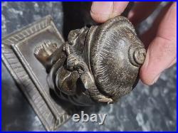 Antique metal Devil Faun Satyr Matchstick Holder, RARE