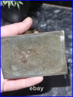 Antique metal Devil Faun Satyr Matchstick Holder, RARE