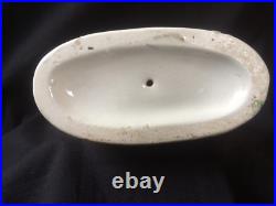 Antique porcelain early cow figurine. Rare and colectors item