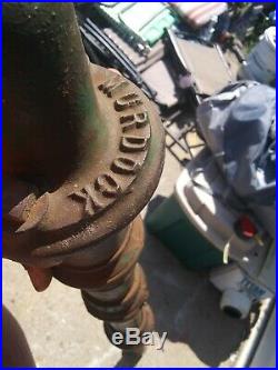 Antique rare Cast Iron early 1900s murdock Garden Faucet hydrant 1900/1905