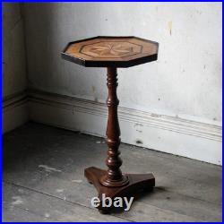 Antique rare early 19th century William IV geometric parquetry side table