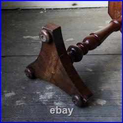 Antique rare early 19th century William IV geometric parquetry side table