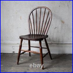Antique rare early 19th century windsor side chair, faux bamboo, Yealmpton