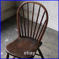 Antique rare early 19th century windsor side chair, faux bamboo, Yealmpton