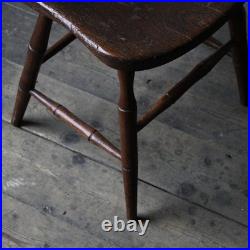 Antique rare early 19th century windsor side chair, faux bamboo, Yealmpton
