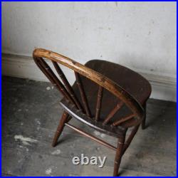 Antique rare early 19th century windsor side chair, faux bamboo, Yealmpton