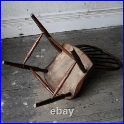 Antique rare early 19th century windsor side chair, faux bamboo, Yealmpton