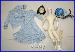 Antique rare fashion doll early period Barrois size 3 antiques clothes