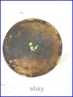 Antique round onion glass lantern lamp candle original early rare1800