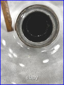 Antique round onion glass lantern lamp candle original early rare1800