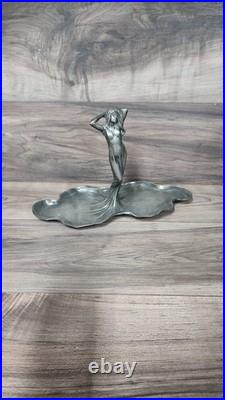 Art Nouveau WMF Early 1900 Rare Silver Plated Plate Antique Collectable Pewter
