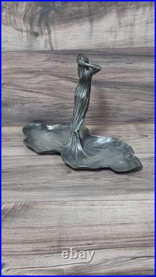 Art Nouveau WMF Early 1900 Rare Silver Plated Plate Antique Collectable Pewter