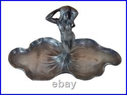 Art Nouveau WMF Early 1900 Rare Silver Plated Plate Antique Collectable Pewter