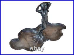 Art Nouveau WMF Early 1900 Rare Silver Plated Plate Antique Collectable Pewter