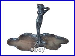Art Nouveau WMF Early 1900 Rare Silver Plated Plate Antique Collectable Pewter