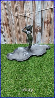 Art Nouveau WMF Early 1900 Rare Silver Plated Plate Antique Collectable Pewter