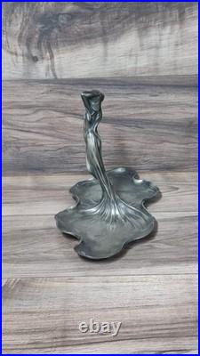Art Nouveau WMF Early 1900 Rare Silver Plated Plate Antique Collectable Pewter