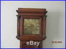 Bates of Kettering Rare small Longcase Clock Verge Alarm Early 18th Century