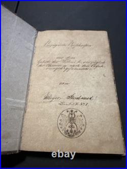 Beautiful Antique Rare Early 1800's Hand Written In Kurren German Recipe Book