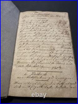 Beautiful Antique Rare Early 1800's Hand Written In Kurren German Recipe Book