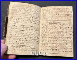 Beautiful Antique Rare Early 1800's Hand Written In Kurren German Recipe Book