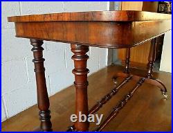 Beautiful Rare Antique Druce & Co London Victorian Rosewood Console Hall Table