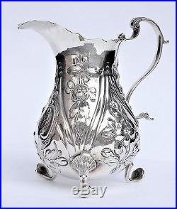 Beautiful Rare Early 18th Century Georgian Solid Silver Cream Jug