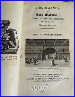 Bibliomania 1811 Dibdin Rare Antique Book Early Edition