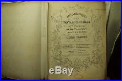 Big rare old Antique book of Sheet Music late 1840 early 1850 Piano Forte Opera