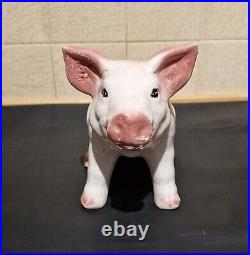 Butchers Point of Sale Very Rare Ceramic Piglet, 1940's Shop Advertising