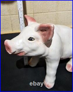 Butchers Point of Sale Very Rare Ceramic Piglet, 1940's Shop Advertising