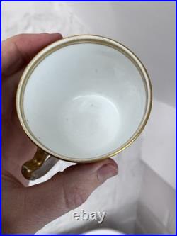 C1875 Rare Early Mark Antique Aynsley Imari Porcelain Coffee Can Cup & Saucer