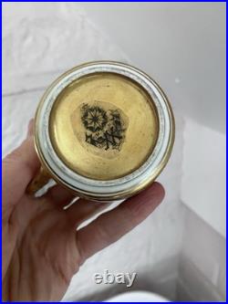 C1875 Rare Early Mark Antique Aynsley Imari Porcelain Coffee Can Cup & Saucer