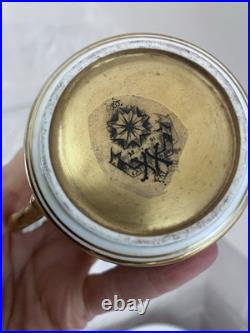 C1875 Rare Early Mark Antique Aynsley Imari Porcelain Coffee Can Cup & Saucer