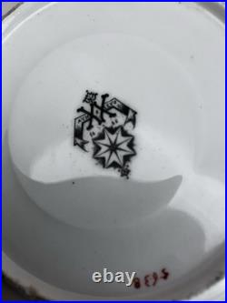 C1875 Rare Early Mark Antique Aynsley Imari Porcelain Coffee Can Cup & Saucer