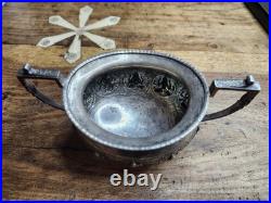 C1900 Silver Bowl Hindu Deities Repousse 181g Solid RARE Antique TPR&Co Bombay