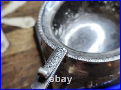 C1900 Silver Bowl Hindu Deities Repousse 181g Solid RARE Antique TPR&Co Bombay