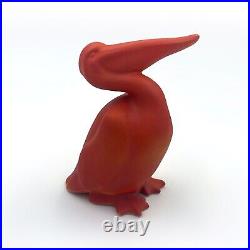 C1920 V. RARE Royal Doulton Leslie Harradine Red Pelican HN 123 Figurine Antique