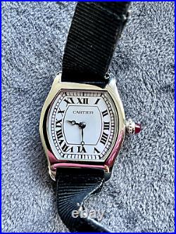 Cartier Tortue Early pre war watch / platinum / antique / rare