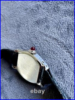 Cartier Tortue Early pre war watch / platinum / antique / rare