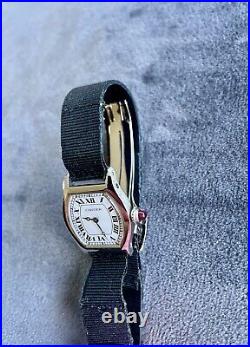 Cartier Tortue Early pre war watch / platinum / antique / rare