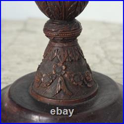 Carved Corozo Candlestick, Convict Work, Pontoon Style, Rare Early 19th Century