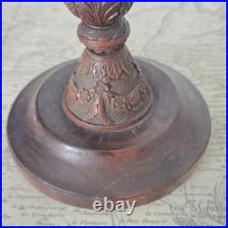 Carved Corozo Candlestick, Convict Work, Pontoon Style, Rare Early 19th Century